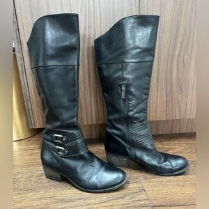 Black Vince Camuto riding boot, size: 9.5